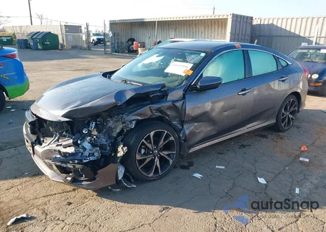 2021 Honda Civic Sport из США, поврежденный, VIN 2HGFC2F8XMH504066